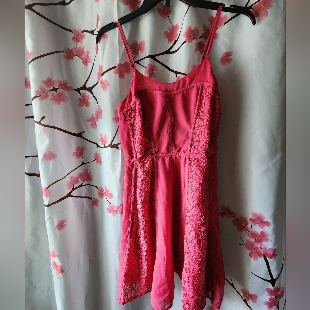 Women's LC Lauren Conrad Pink Lace Dress Size 2